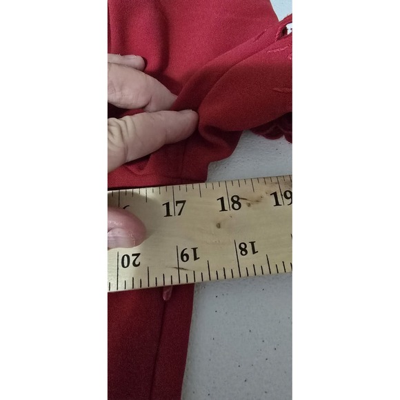 H&M Women's Sheath Midi Dress Size 4 Polyester  Red - Picture 5 of 6